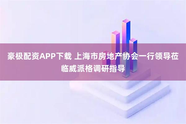 豪极配资APP下载 上海市房地产协会一行领导莅临威派格调研指导