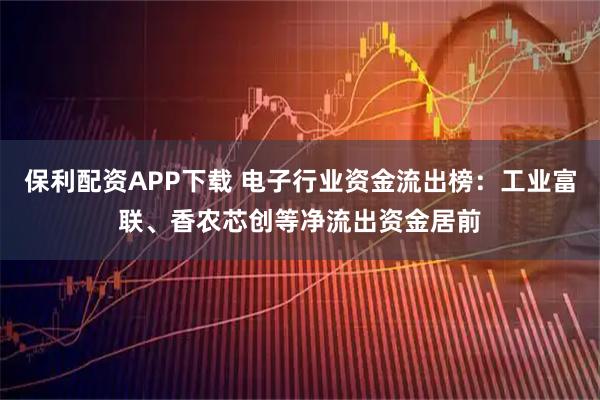 保利配资APP下载 电子行业资金流出榜：工业富联、香农芯创等净流出资金居前